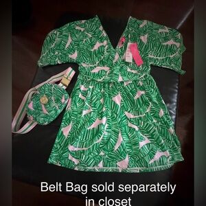 NEW parigi skort romper let’s go bananas Lilly Pulitzer L summer dress shorts